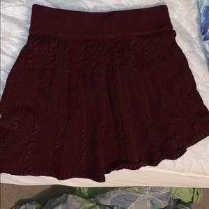 Burgundy skirt